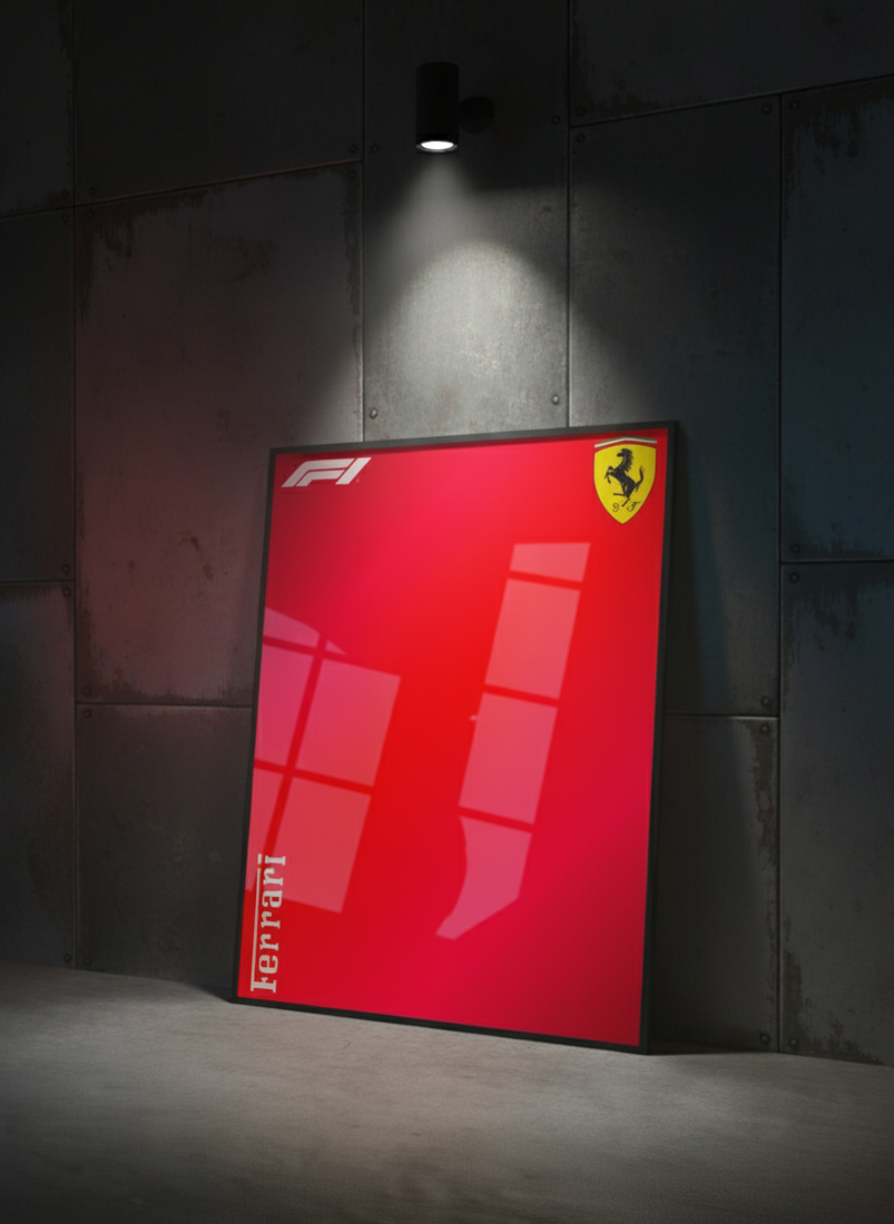 Ferrari SF-24 Technic-Style Poster | Formula 1 Wall Art (Digital Print)