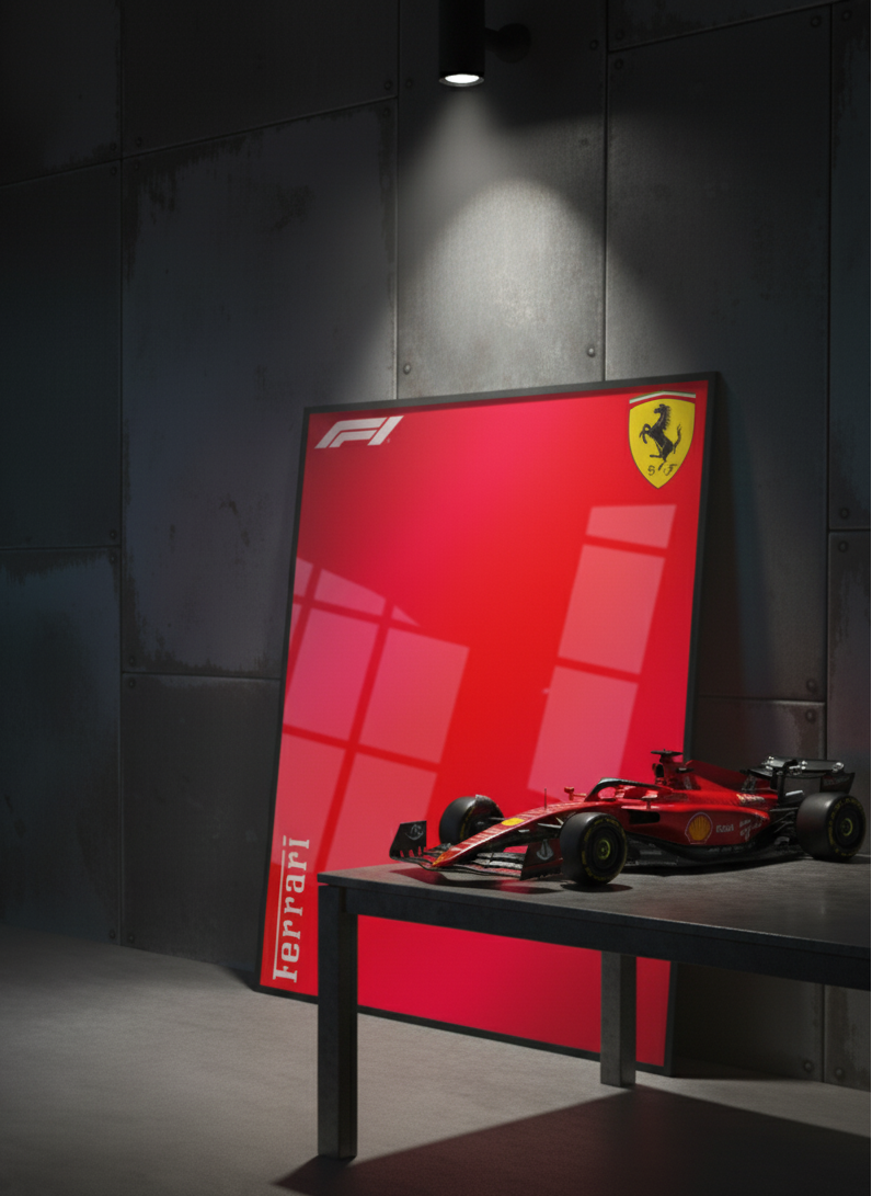 Ferrari SF-24 Technic-Style Poster | Formula 1 Wall Art (Digital Print)