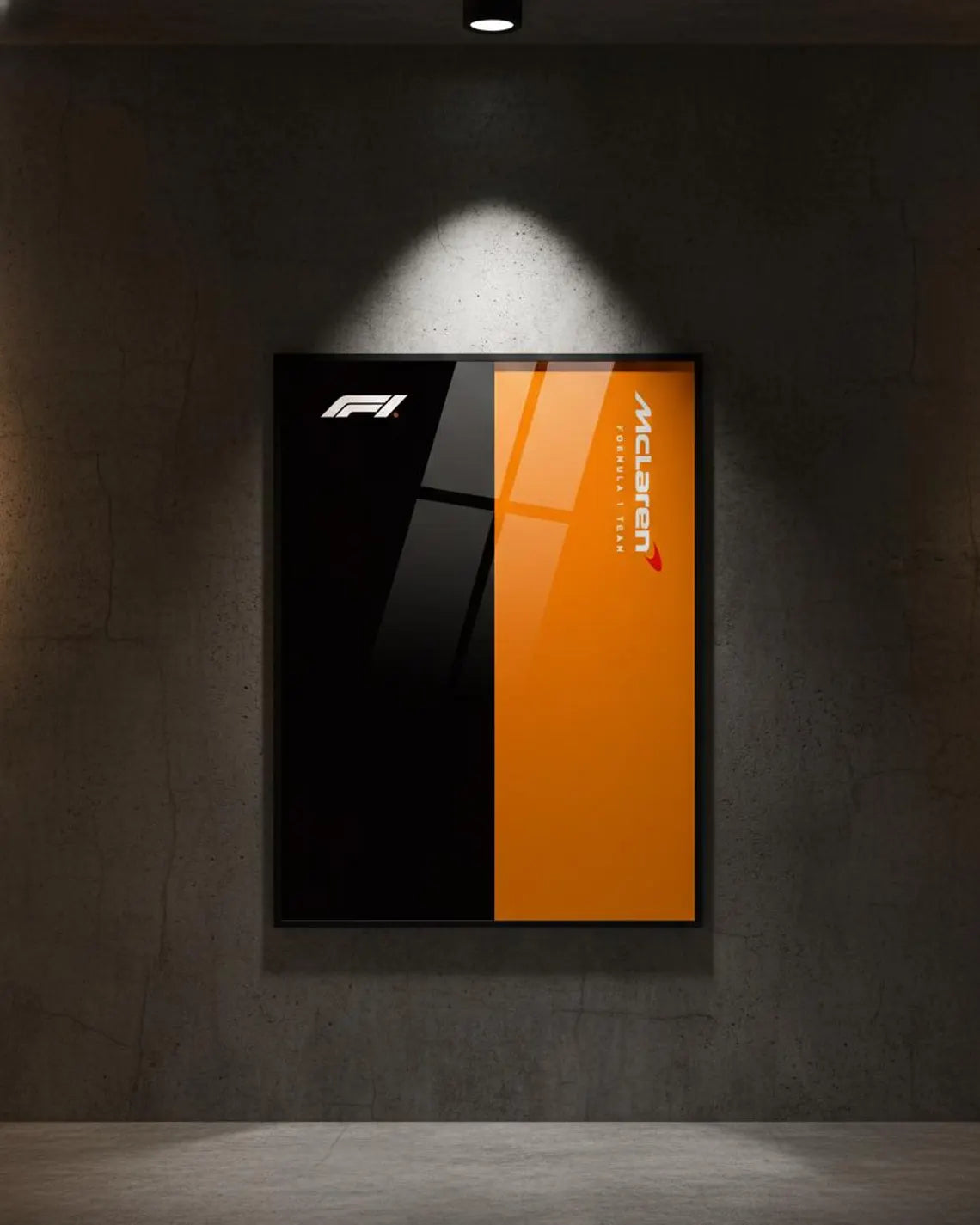 Digital McLaren F1 Poster | Technic Art Print 50x70cm | Lando Norris Oscar Piastri Wall Decor | Printable Formula 1 Gif